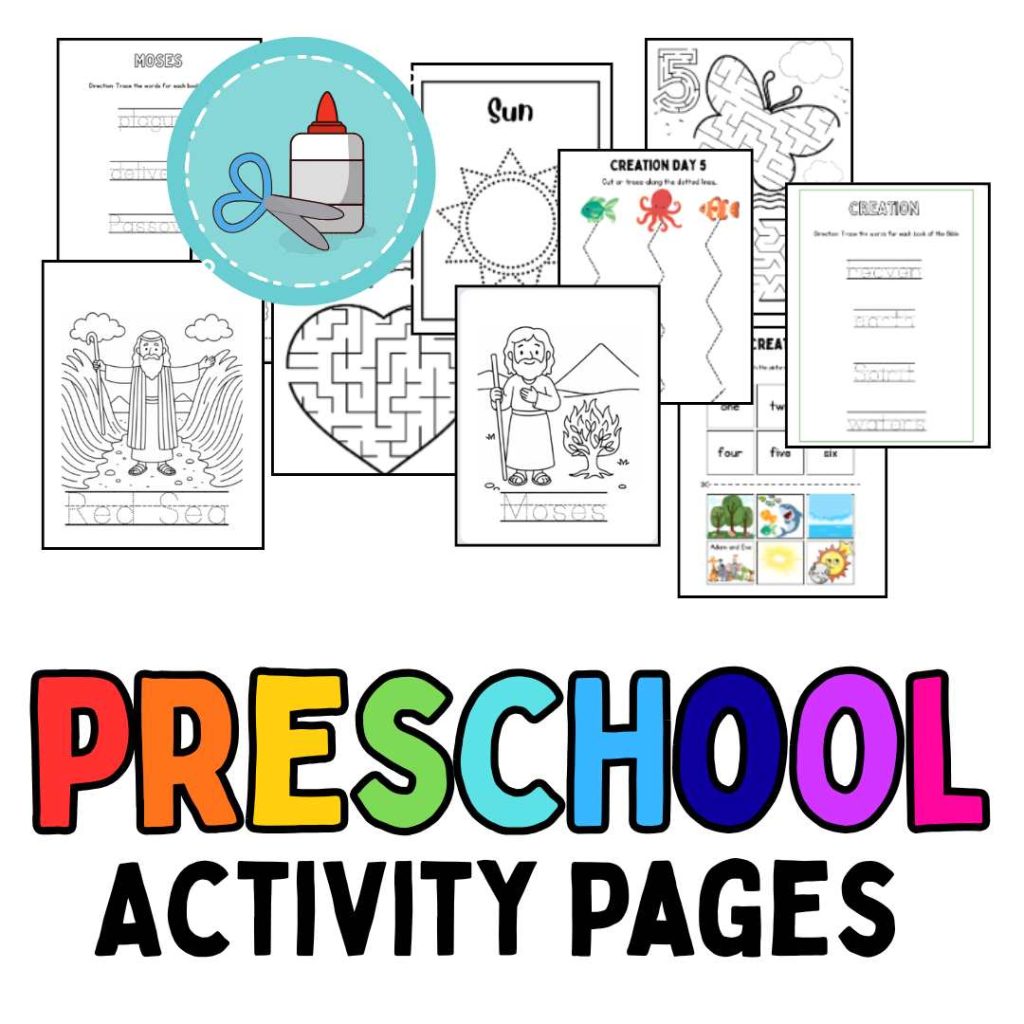 Preschool Printables for Bible study