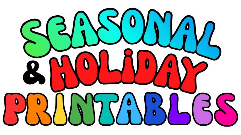 Seasonal and Holiday Bible printables