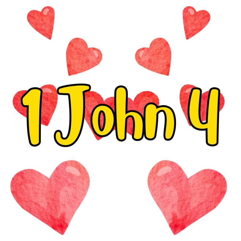 1 John 4 Bible art lessons for kids