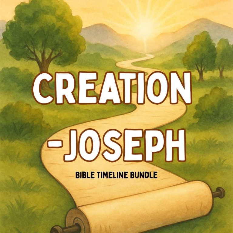 Creation to Joseph Bible Timeline Resource and Printables