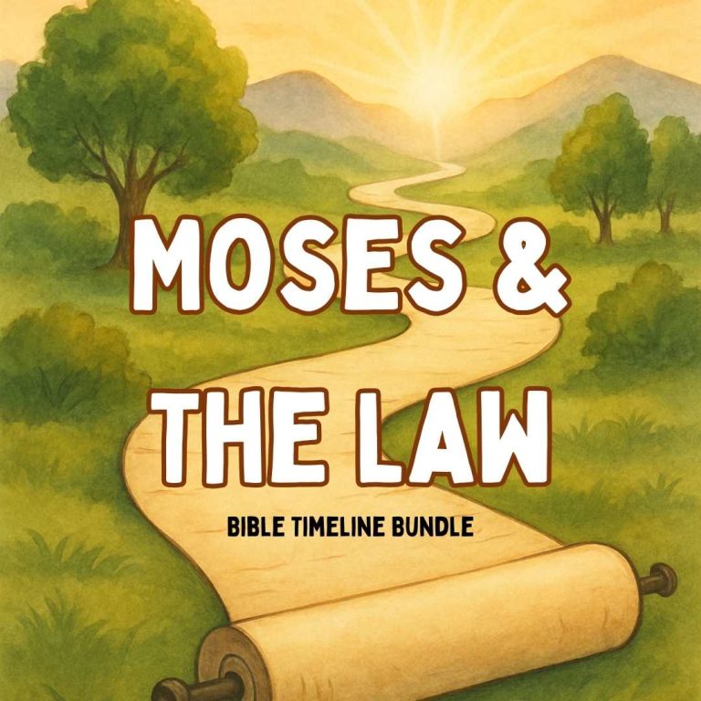 Moses and the Law Bible Timeline resource and printables
