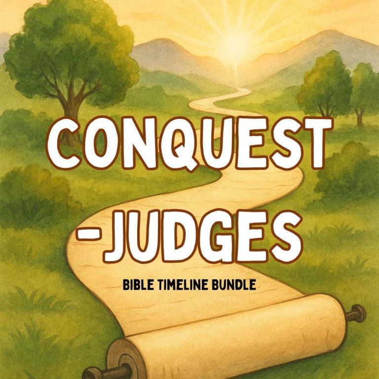 Conquest to Judges Bible timeline resources and printables