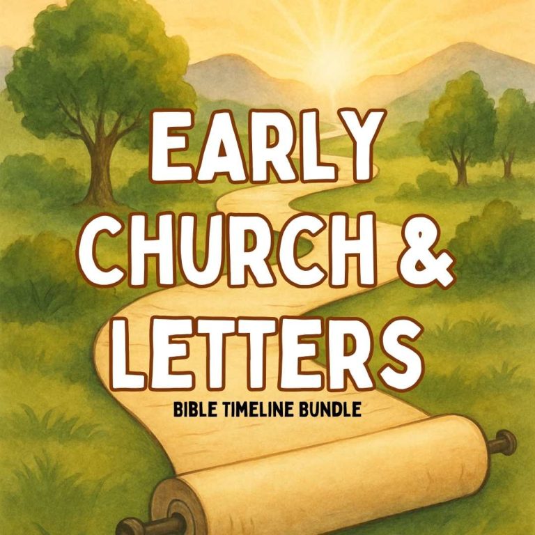 Early Church and Letters Bible Timeline resource for kids