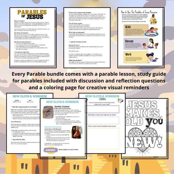 Parables of Jesus | Bible Resource Guide -Activities & Reflections for ...