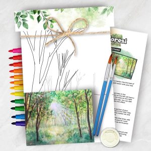 Sunlit Forest – Personal Use Art Experience Art Kit