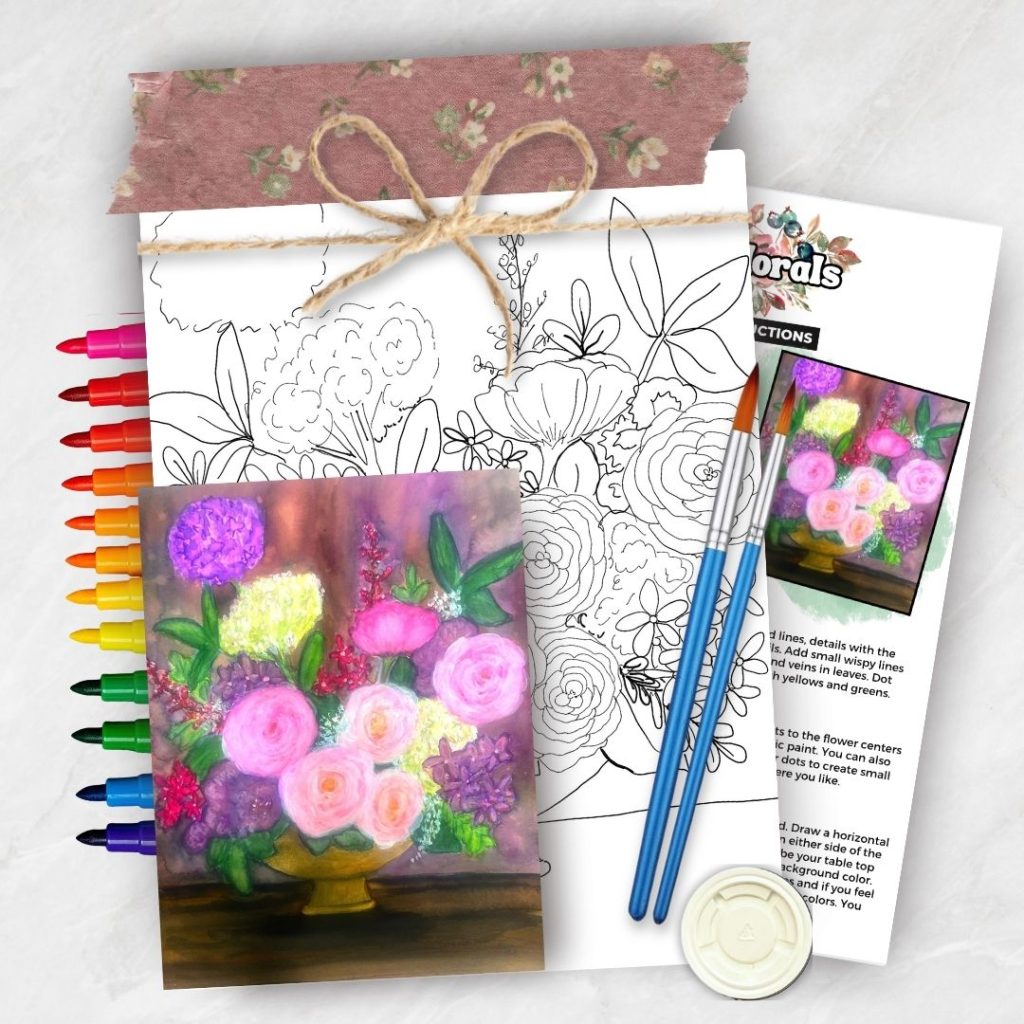 heart to create vintage florals art kits