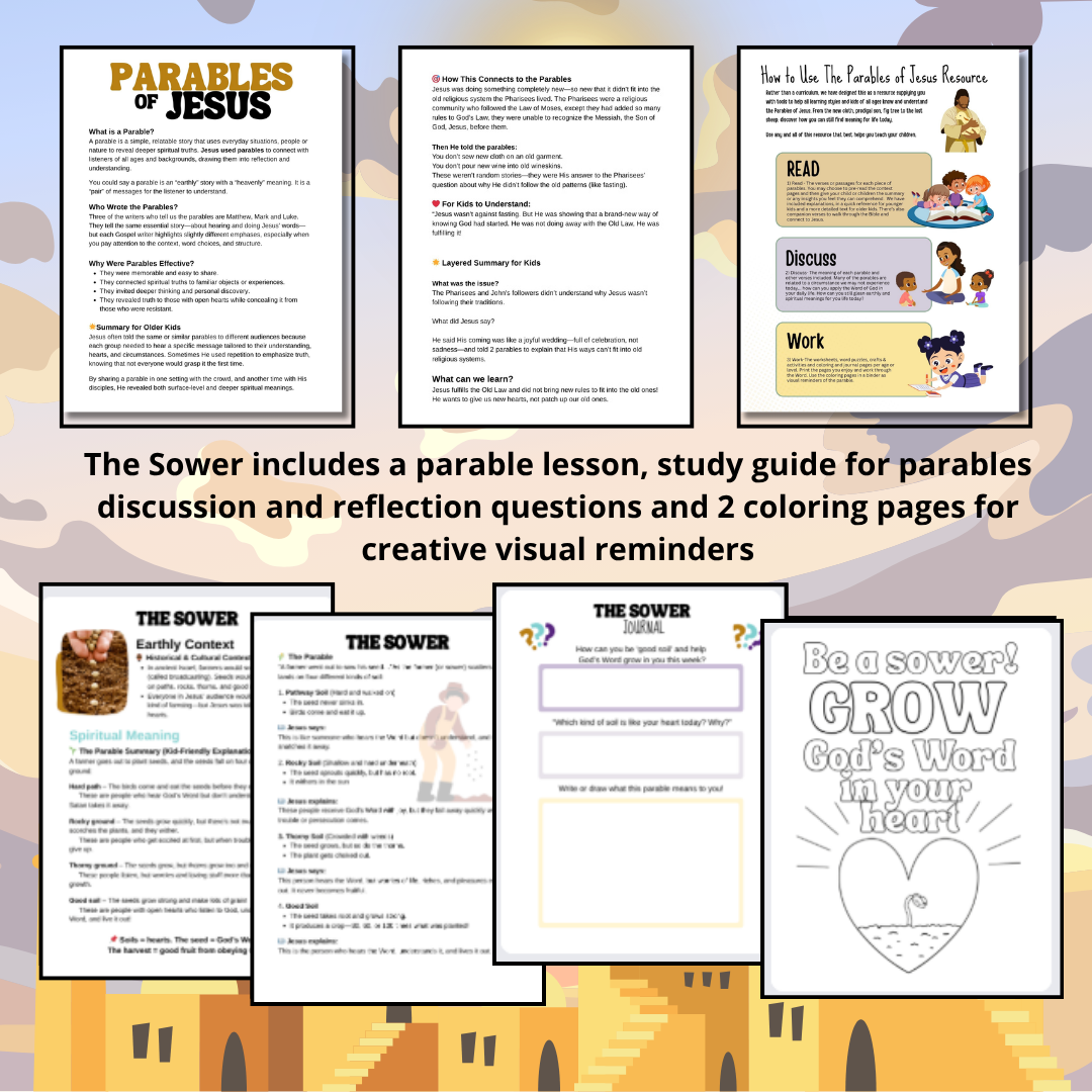 The Sower Parables of Jesus for Kids